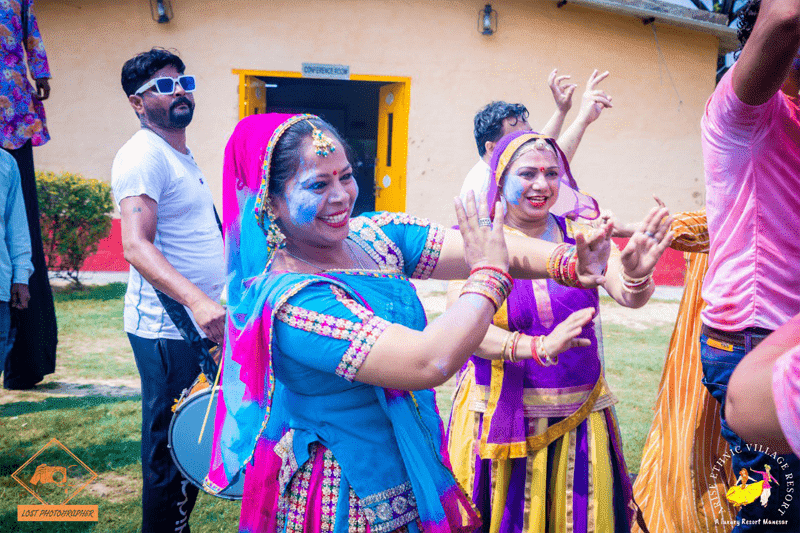Holi Celebration at Arise Ethnic Village Resort